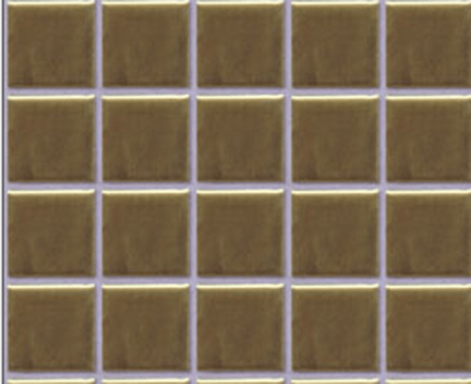 Keramická Mozaika METALLIC | 25x25 mm | zlatá lesk