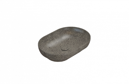 Umyvadlo T-EDGE | 600x410x140 | Peperino Grigio mat