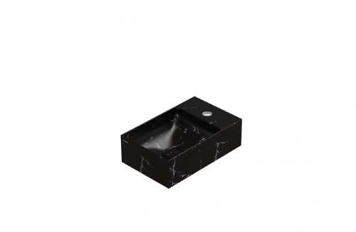 Umyvadlo T-EDGE | 400x250x120 | Portoro Nero mat