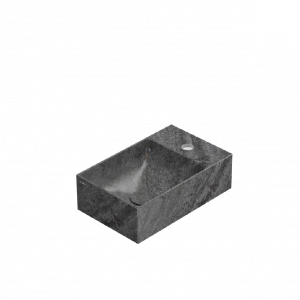 Umyvadlo T-EDGE | 400x250x120 | Pruhovaná šedá mat