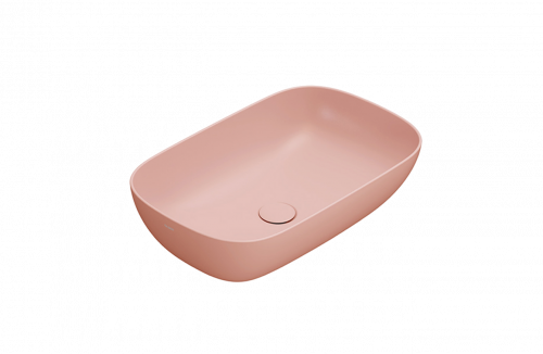 Umyvadlo T-EDGE | 600x380x160 | Růžová mat