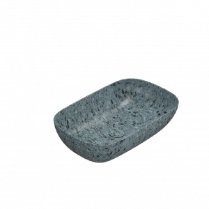Umyvadlo T-EDGE | 600x380x160 | Tyrkysová drť mat
