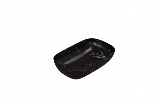 Umyvadlo T-EDGE | 600x380x160 | Portoro Nero mat