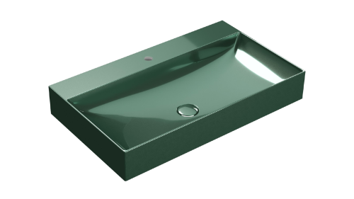 Umyvadlo T-EDGE | 800x470x120 | Mořská zelená lesk
