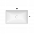 Umyvadlo T-EDGE | 610x370x140 | Antracitová mat