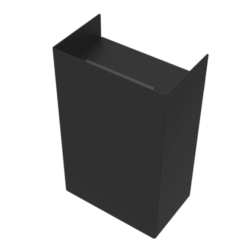 Nástěnný kovový odpadkový koš Lugano | 12l | černá