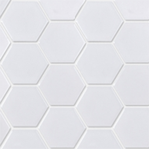 Mozaika Hexagon bílá | lesk