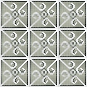 Mozaika PixLa | šedo-černo-bílá