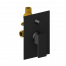 Podomítkový modul CUBE | pákový dvoucestný | černá mat