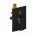 Podomítkový modul CUBE pákový dvoucestný | černá mat