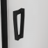 CAS2 | Posuvné dveře s pevnou stěnou v rovině | CADURA | 1600 x 2000 | pevný díl vlevo | černá