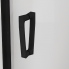 CAS2 | Posuvné dveře s pevnou stěnou v rovině | CADURA | 1000 x 2000 | pevný díl vlevo | černá