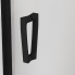 CAS2 | Posuvné dveře s pevnou stěnou v rovině | CADURA | 1200 x 2000 | pevný díl vlevo | černá