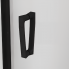 CA31C | Jednokřídlé dveře s pantem u zdi a s pevnou stěnou v rovině | CADURA | 1200 x 2000 | černá