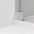 CA31C | Jednokřídlé dveře s pantem u zdi a s pevnou stěnou v rovině | CADURA | 1000 x 2000 | chrom