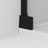 CA13 | Jednokřídlé dveře s pevnou stěnou v rovině | CADURA | 900 x 2000 | panty vpravo | černá