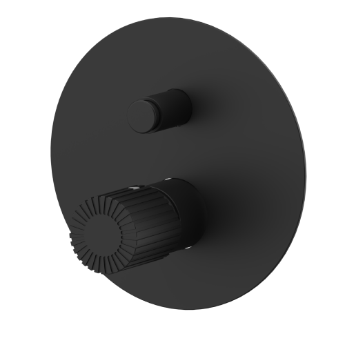 Podomítkový modul CELEBRITY BOLD | OT | pákový dvoucestný | černá mat