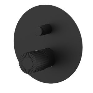Podomítkový modul CELEBRITY BOLD | OT | pákový dvoucestný | černá mat
