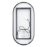 Oválné koupelnové podsvícené LED zrcadlo | 400 x 8000 | černá mat | 2x senzor