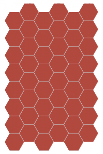 Dlažba Hexa Cherry Pie | červená | 160x140 mm | mat