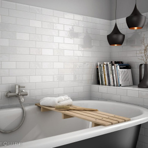 Obklad Cottage White | 75 x 300 | bílá | lesk
