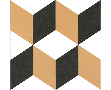 Dlažba Neocim Plus Décors Cubique Caramel | 200x200 | dekor