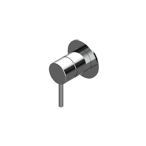 Podomítkový modul jednocestný | hladká páčka | broušená měď mat | CURVY | horní díl