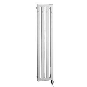 Radiátor Darius s háčky | 326x1500 mm | černá lesk