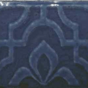 Obklad Stucci Blue Navy decor | modrá | 75x230 mm | lesk