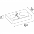 Umyvadlo Slimline 600x380 mm