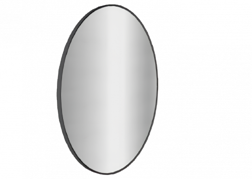 Koupelnové podsvícené LED zrcadlo SHIELD | 600 x 600 mm | senzor | černá