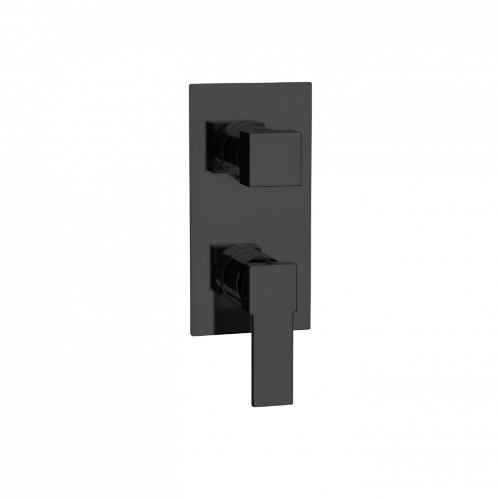 Podomítkový modul QUBIKA | čtyřcestný | černá mat