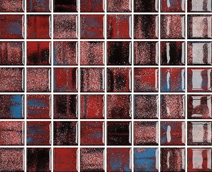 Mozaika Fantasy Red Pepper | červená | 316 x 316 mm | lesk