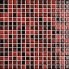 Mozaika Fantasy Red&Black | červená | 316 x 316 mm | lesk