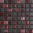 Mozaika Fusion Black & Violet | růžová | 316 x 316 mm | lesk
