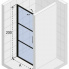 GB101 | Sprchová zástěna - dveře do niky | GRID | 800 mm
