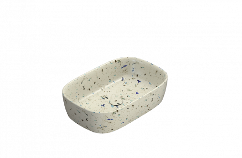 Umyvadlo GENESIS | na desku | 600 x 400 x 150 | Béžová drť mat
