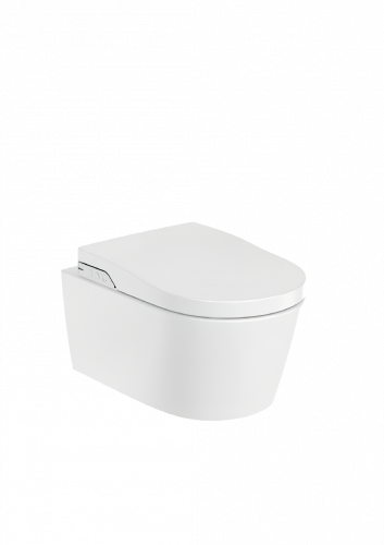 SET - In-Wash® - závěsný klozet s vodorovným odpadem, včetně sedátka a poklopu