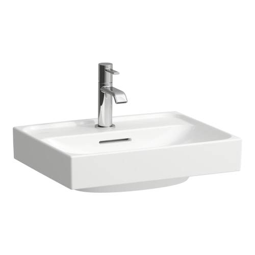 Umyvadlo MEDA | 450 x 350 x 130 | broušená spodní strana | bez otvoru na baterii | bílá