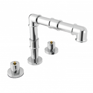 Stojánková umyvadlová baterie | víceprvková | kohoutková | bronzová | 5TH AVENUE