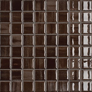 Mozaika Glossy Cocoa | hnědá | 316 x 316 mm | lesk