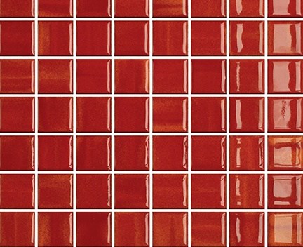 Mozaika Glossy Fire | červená | 316 x 316 mm | lesk