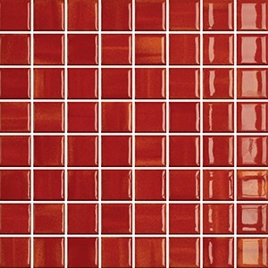 Mozaika Glossy Fire | červená | 316 x 316 mm | lesk