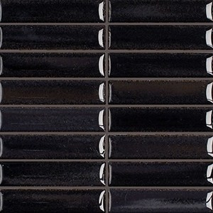 Mozaika Glossy Black | černá | 316 x 316 mm | lesk