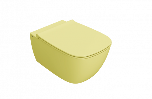 WC Genesis | 550x360x330 mm | závěsné | Hořčicově žlutá mat | Rimless