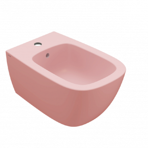 Bidet Genesis | závěsný | 550x360x270 mm | Růžová mat