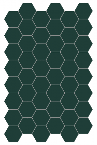 Dlažba Hexa Green Echo | zelená | 160x140 mm | mat