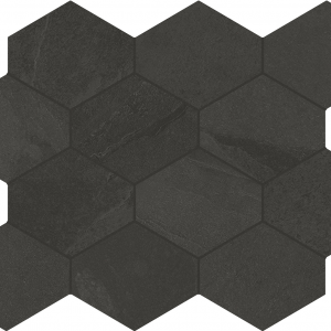 Dlažba Brazilian Slate Rail Black | černá | 250x340 mm | mat