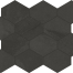 Hexagon Brazilian Slate Rail Black | 250x340 | mat