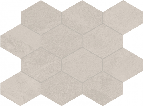 Hexagon Brazilian Slate Oxford White | 250x340 | mat